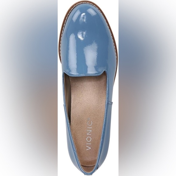 EUC - Vionic Aster Willa Wedge - Size 10 - Captains’s Blue Patent - Picture 3 of 8